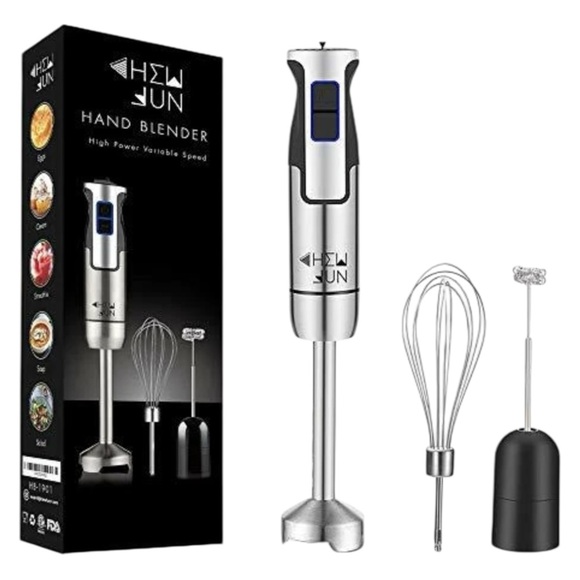 chew fun Other - Multipurpose Immersion Hand Blender 500 Watt 9 Speed High Power Low Noise NEW